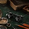 Dual LED Lights Magnifying Glass Portable Magnification Glasses  Antique Appraisal
