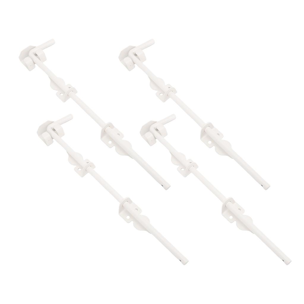 4 Set Cane Screw Gate Drop Rod 12in Wood Fence Ground Latch Metal Stopper Steel Drop Pin Heavy Duty Hardware