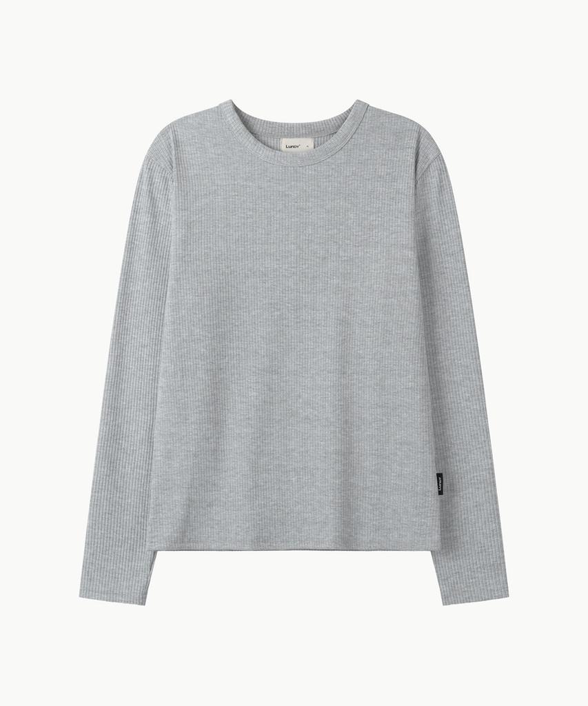 Leondi Rib Slim Long Sleeve - Серый