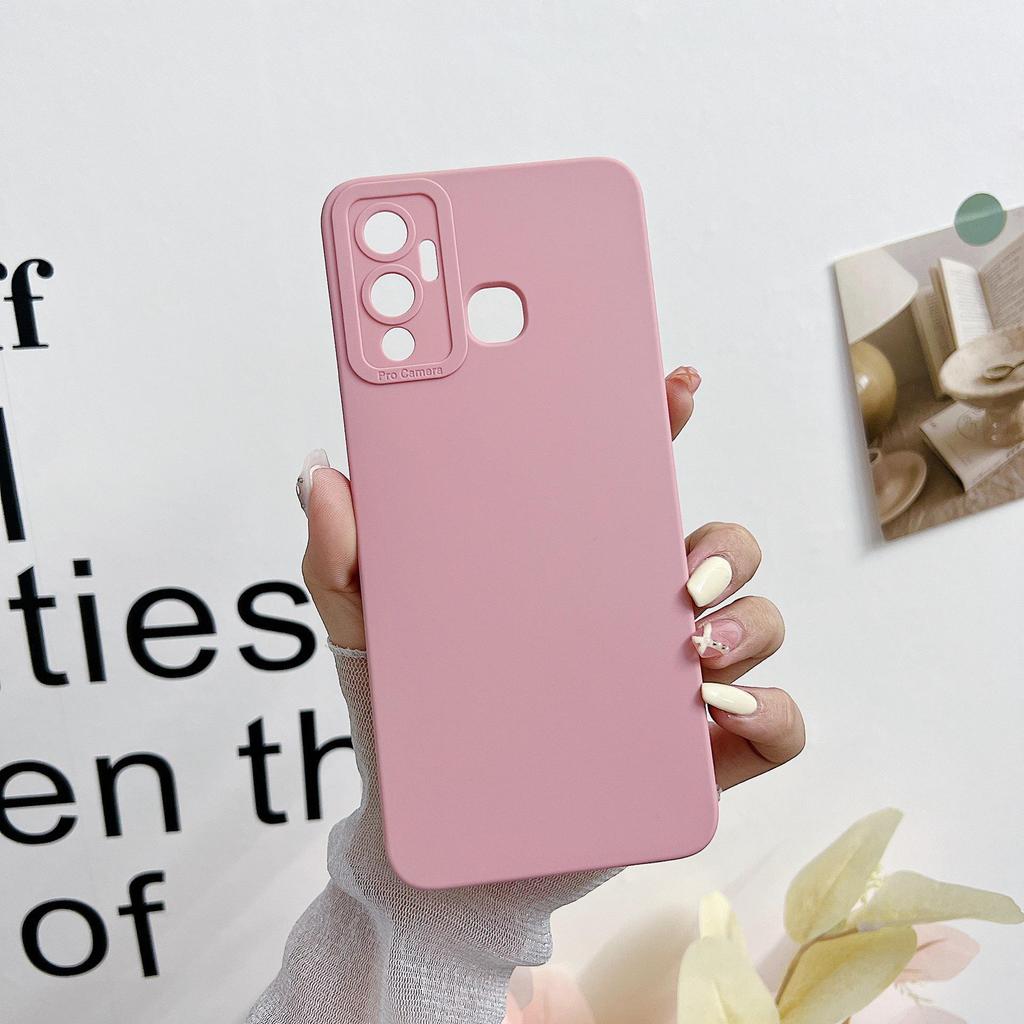 Однотонный чехол для телефона Infinix Hot 40 & Tecno Spark 10 Pro - Африканская модель