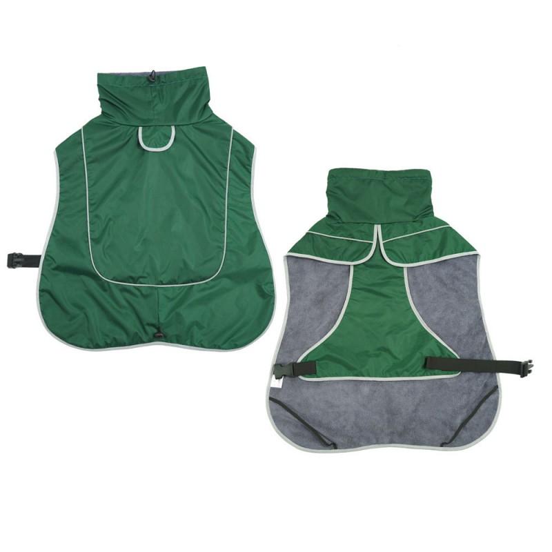 Winter Pet Vest Large Medium Dogs Warm Thick Cotton Coat With Reflective Trim Windproof Cold-Resistant Golden Retriever