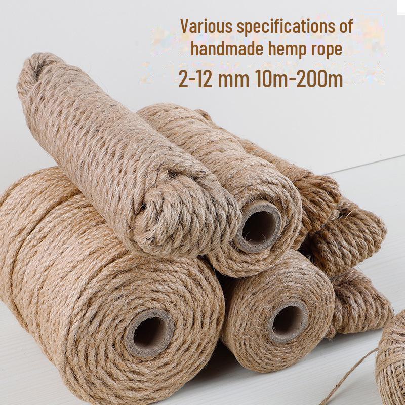 Durable Hemp Rope Cat Climbing Frame: Thick Braided Material for Claw Grinding and Wall Decoration