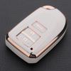 Kinotaka TPU 3-button smart key case for Toyota vehicles 200 series Hiace Regius Ace specially designed key cover fits perfectly (white (3 button