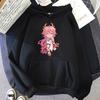 Kawaii Толстовка Эстетическая Свободная Одежда Yae Miko Pocket Genshin Impact с принтом Одежда в стиле Харадзюку Повседневная уличная одежда Мужская/Женская толстовка