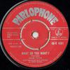 7inch Record ADAM FAITH - What Do You Want ? 45R4591 Parlophone 1960 UK Rock Used