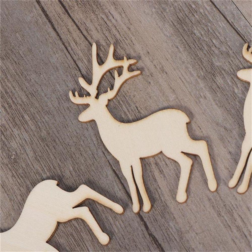 Decor DIY Tools Reindeer Hanging Card Christmas Decorations Christmas Tree Hanging Wooden Elk Decor
