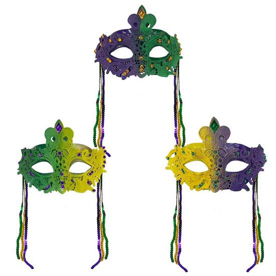 Маска Марди Гра со стразами, полумаска, карнавальная маска, пайетки, кисточка, маска для маскарадной вечеринки