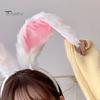 White Bunny Ears Headband Long Plush Rabbit Ear Hair Hoop Halloween Cosplay Costume Accessory Party Wear