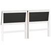 Upholstered Headboard Light Grey 180 cm Solid Pine Wood