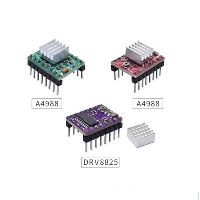 Детали 3D-принтера StepStick A4988 DRV8825 Модуль драйвера шагового двигателя с радиатором Reprap RAMPS 1.4 Совместимость с Arduino