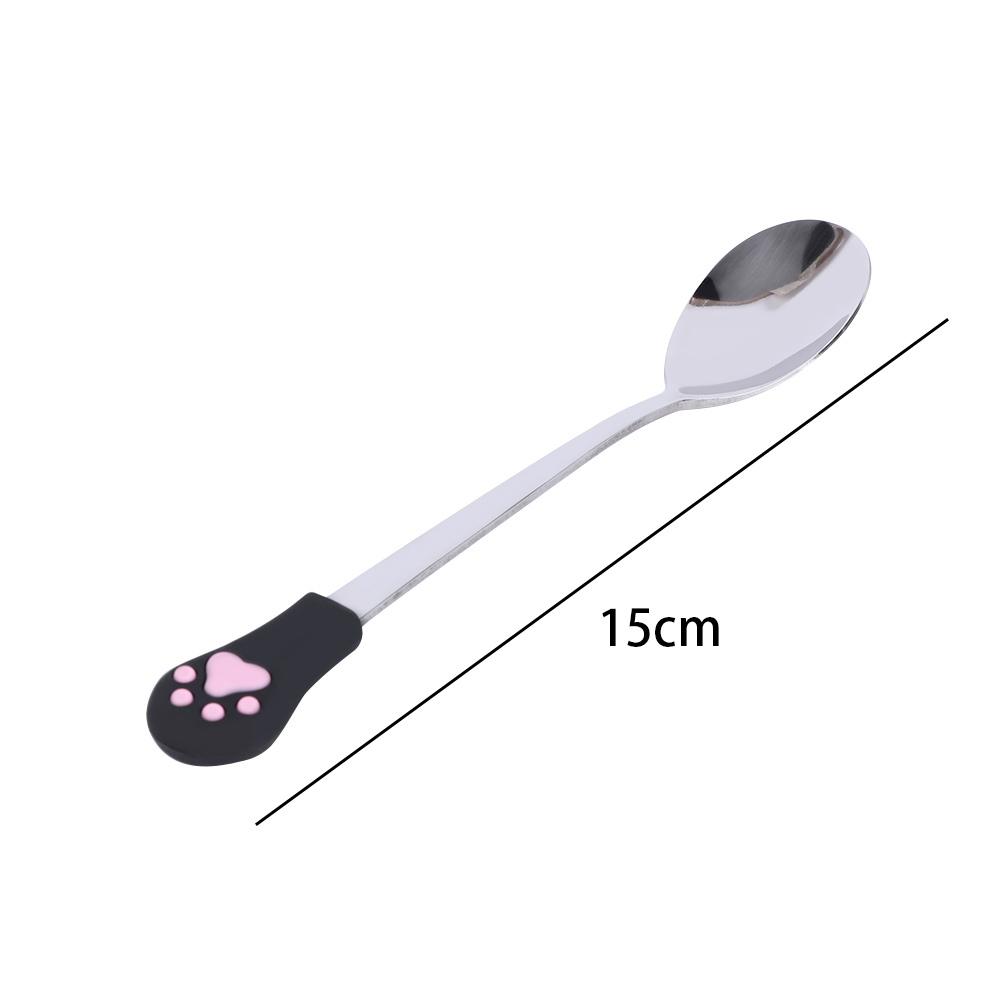 Candy Cat Claw Fruit Stainless Steel Tableware Dessert Spoons Kitchen Supplies Coffee Spoon
