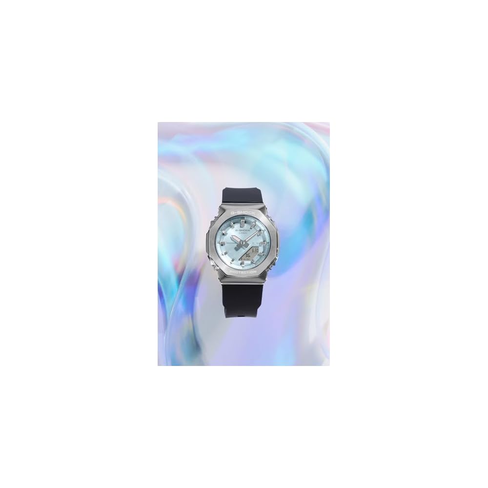 Casio G-Shock GM-S2110-2AJF Женские часы с металлическим покрытием Синий биопластик