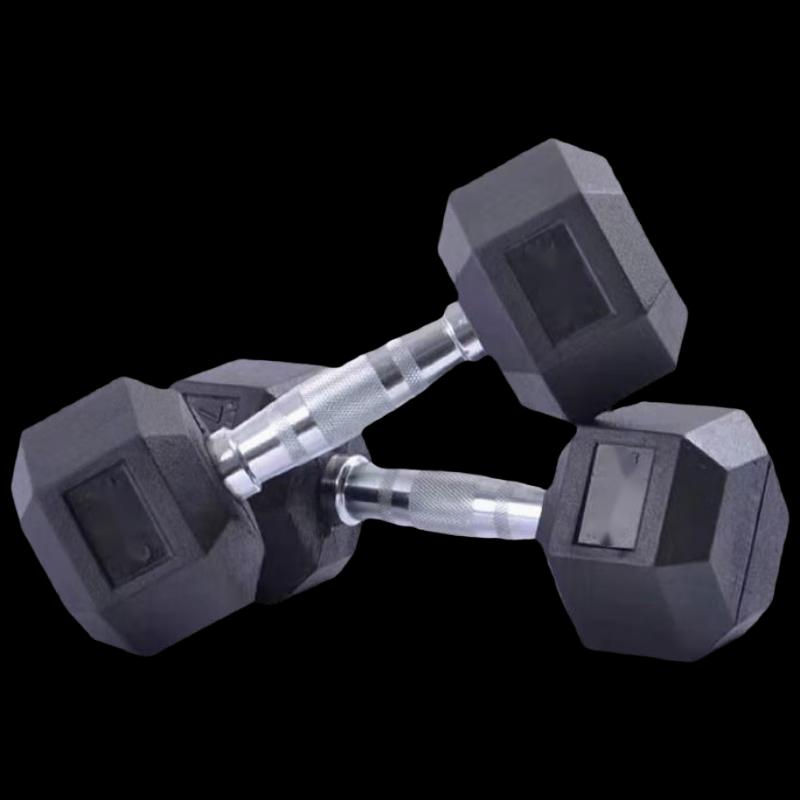 Hexagonal Rubber Dumbbell