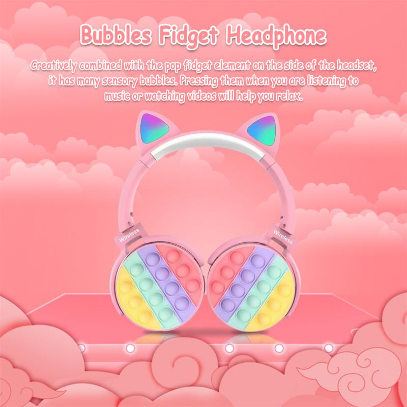 Беспроводные наушники VAOLRO, автомобильные наушники, детская гарнитура, качественные звуки с микрофоном, портативные складные Bluetooth-наушники для всех смартфонов