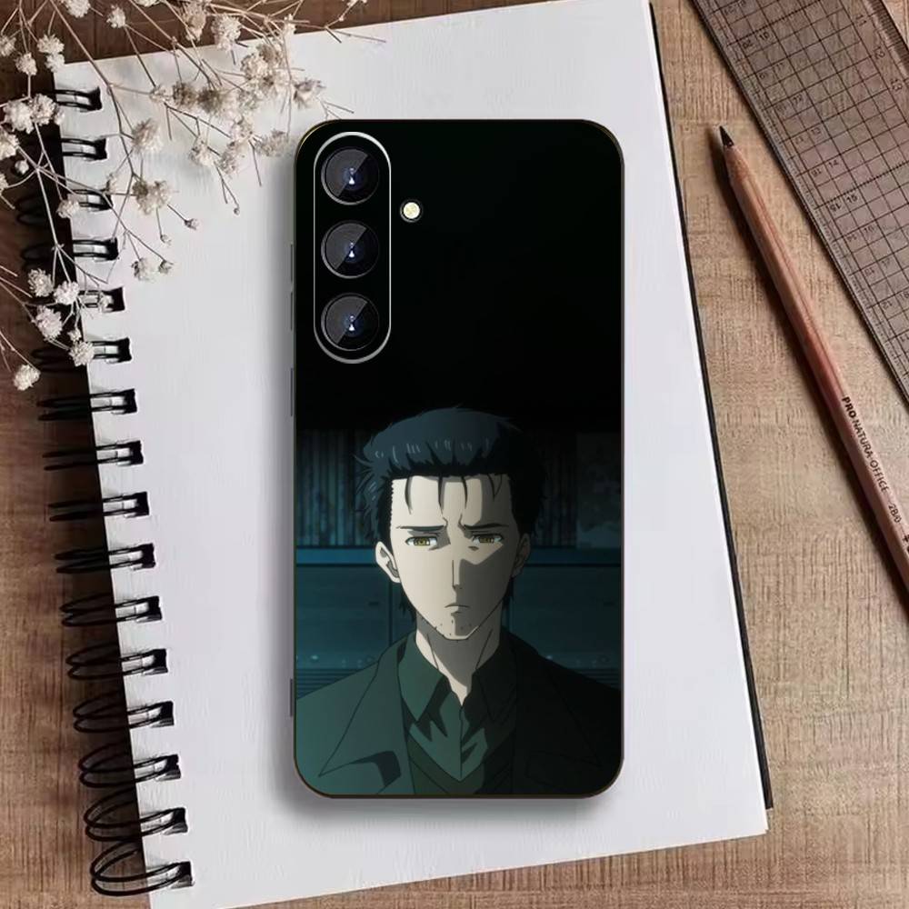 Чехол для телефона T-Rintaro Okabe STEINS DATE Для Samsung Galaxy A73,A72,A71,A70,A52,A51 Другие Мягкий Черный Чехол