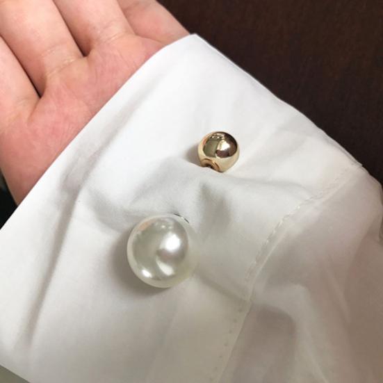 Женская мода двойной искусственный жемчуг брошь Safty Pin кардиган шаль клип значок подарок