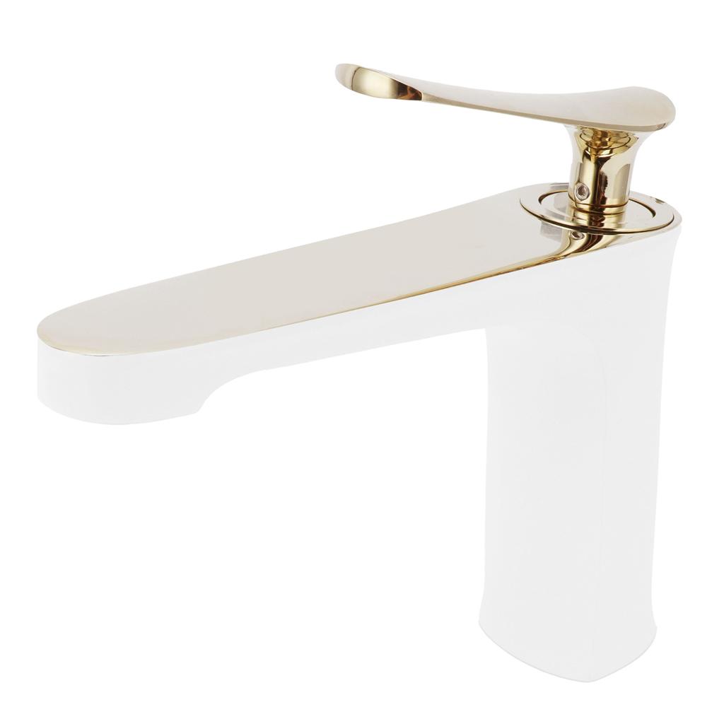 G1/2 кран для раковины современный смеситель для горячей и холодной воды аксессуар для ванной комнаты белое золото