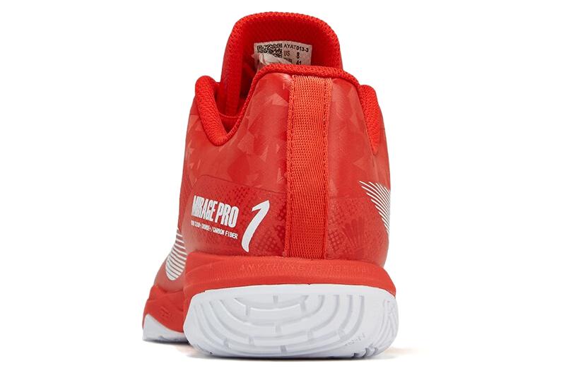 Li Ning Shadow Speed Pro Rubber Cushioning Slip Resistant Low top Badminton Shoes Unisex Red AYAT013-3