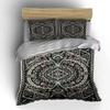 Geometric mandala-inspired design. Bedding sets Duvet cover sets Duvet covers Pillowcases(1 * Duvet Cover 2 * Pillowcases without duvet insert)