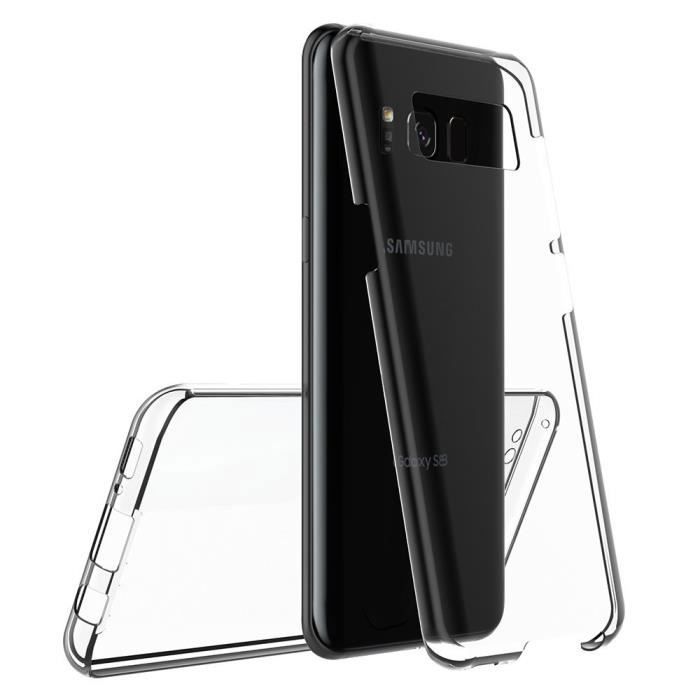 Coque pour Samsung Galaxy S8 -Housse Etui Gel TPU Intégrale Transparent Protection Avant Arrière Silicone Souple Phonillico®