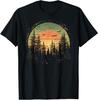 Ретро Лесной Медведь Деревья Отражение На Открытом Воздухе Лес Футболка
