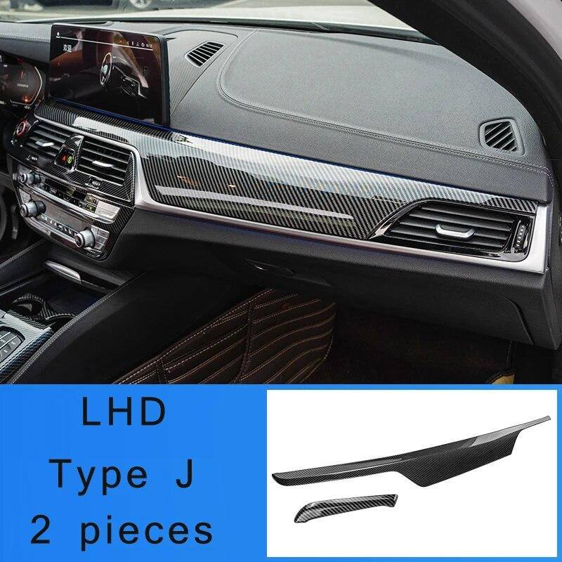LHD для BMW 5 серии G30 G31, центральный подлокотник из углеродного волокна, крышка ящика для хранения, положение шестерни, панель, декоративная крышка, автозапчасти