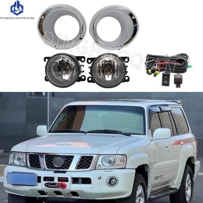 1 комплект противотуманных фар головной фары для Nissan Patrol Y61 2005 2006 2007 2008 2009 противотуманные фары автомобильный комплект противотуманных фар с жгутом проводов лампой переключателем