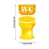 Креативный акриловый стикер на стену для унитаза, знак «сделай сам», 3d стикер на стену, знак для туалета