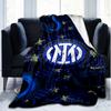 1PC F.C. Internazionale Milano Printed Soft Flannel Blanket Throw for Adult Bedroom Living Room Sofa Camping Travel Fan gifts Christmas Gifts