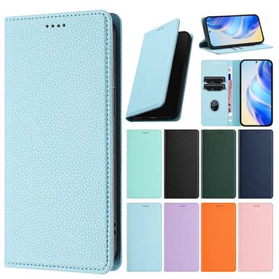 Кожаный чехол для Wiko T20 T60 Cubot P80 с автоматическим закрытием слота для карт, откидной чехол-кошелек
