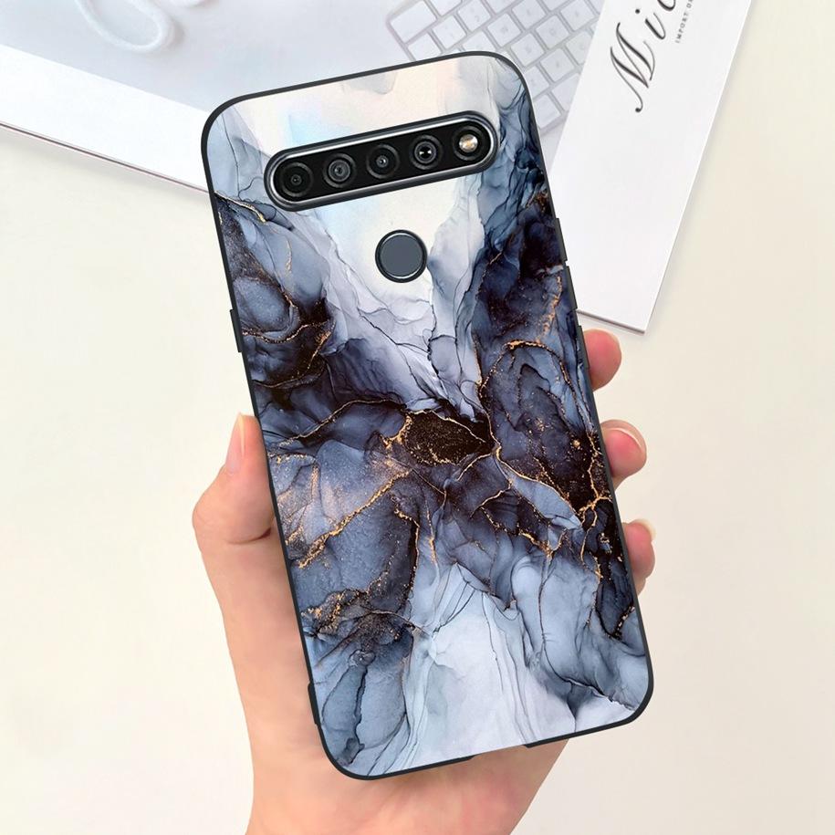 Чехол для LG K61 LMQ630EAW LM-Q630 Модный Цветочный Мягкий Чехол-Бампер Для LG K61 2020 K 61 Силиконовая Задняя Крышка Для LGK61 Funda