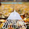 12/21 Tines Leaf Rake Tempered Plastic Rake Head Collecting Leaves Debris Garden Tool Lightweight Yard Grass Clean Tool for Gardening Camping