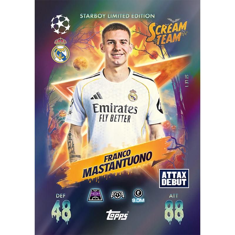 Официальный 2025/26 Обновленный Jumbo Multipack Коллекция Серии Scream Team Карточка Игры Premier League Match Attax Коллекционера Подарок