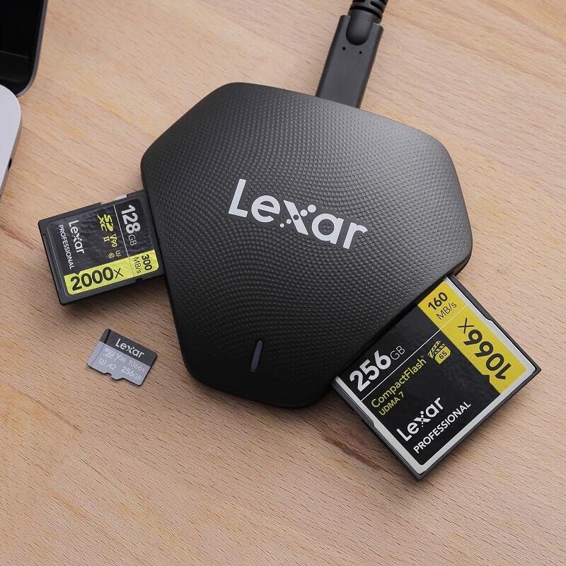 Lexar Высокоскоростной кард-ридер 3-в-1 USB 3.1 UHS-II