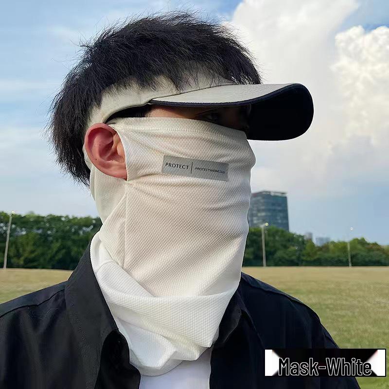 Мужской гетр для шеи из ледяного шелка с рукавами для защиты от солнца - Защита от УФ-лучей для велоспорта и активного отдыха