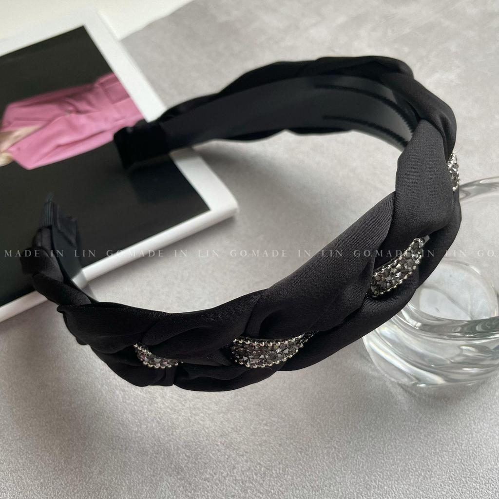 Повязка на голову вафельная конфетного цвета: Высокая тулья, Улучшенная губка для умывания лица, Широкий обруч для волос для ранней весны.