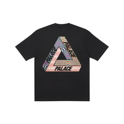 Palace FW21 Футболка Ultimo Tri-Eye с треугольным логотипом, топы унисекс, черная P21TS238