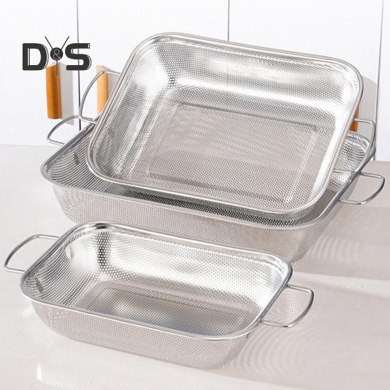 Корзина для слива, сито для пасты с ручкой, большой емкости, устойчивое к ржавчине, можно мыть в посудомоечной машине, фильтр для рисовой лапши, кухонный дуршлаг