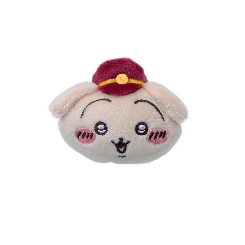 Chiikawa Train Conductor Hachiware Usagi Plush Brooch Toy Stuffed Doll Gift Kids