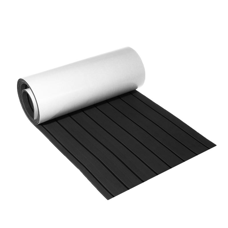 2400x300x6mm Boat Self-Adhesive Foam Teak Decking EVA Foam Yacht Marine Flooring Faux Boat Deck Sheet Accessories Brown