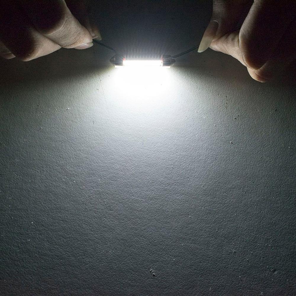 Аксессуары Автомобильные фары Детали Декор 2W 180LM 1шт Авто 12V 36MM светодиодная лампа