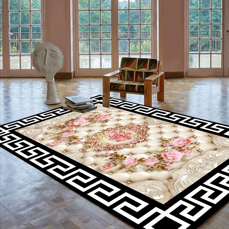 Роскошные ковры для гостиной в современном стиле, белый декор комнаты, ковер большой площади для спальни, противоскользящий, мягкий, пушистый, напольный коврик для туалетного столика