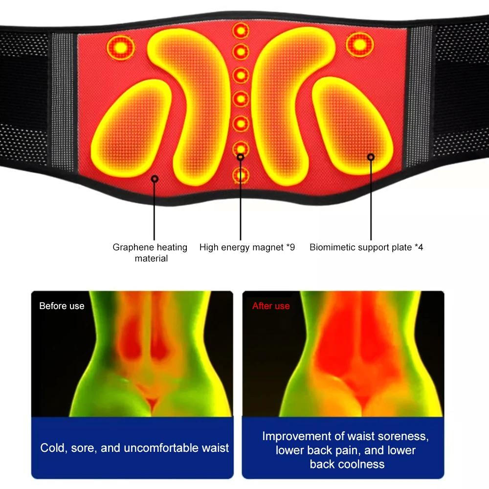 1 Pcs Ergonomic Back Support Brace with Lumbar Pad Lumbar Back Support Belt Relief From Sciatica Herniated Disc Men and Women