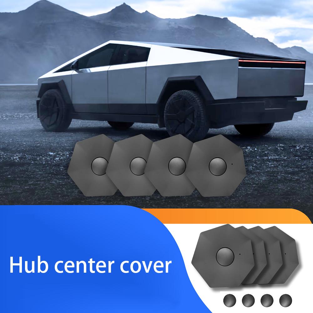 4 шт. в упаковке колпачки ступицы колеса центральное кольцо колпачок производительность замена для Tesla Cybertruck 2024 2023