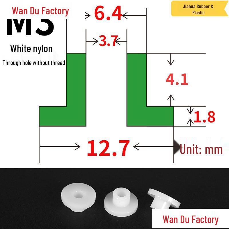 T-Shaped Nylon Insulating Bushing Spacer for M3-M35 Threads
