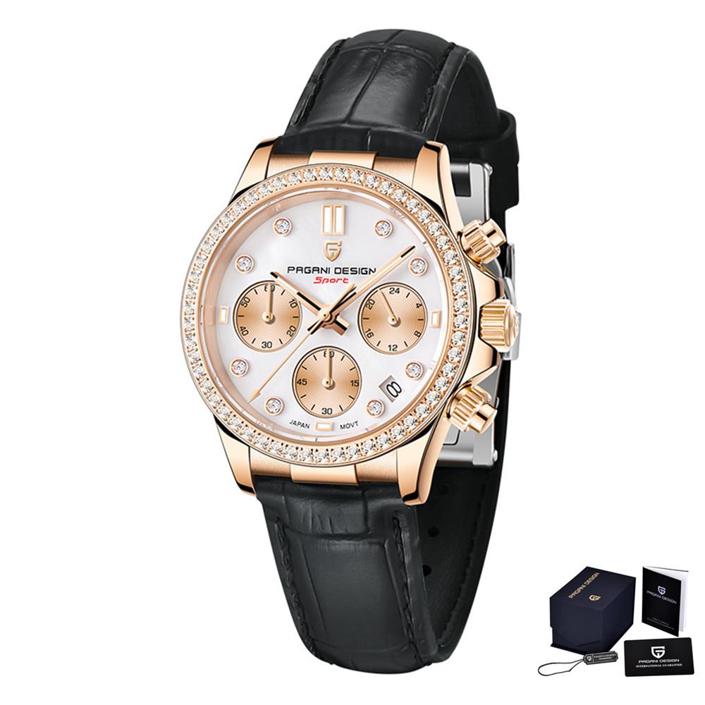 PAGANI Design 36MM Classic Women Quartz Watch Japan TMI Movt Sapphire Fashion 100m Waterproof Ladies Dress Watches Reloj Mujer