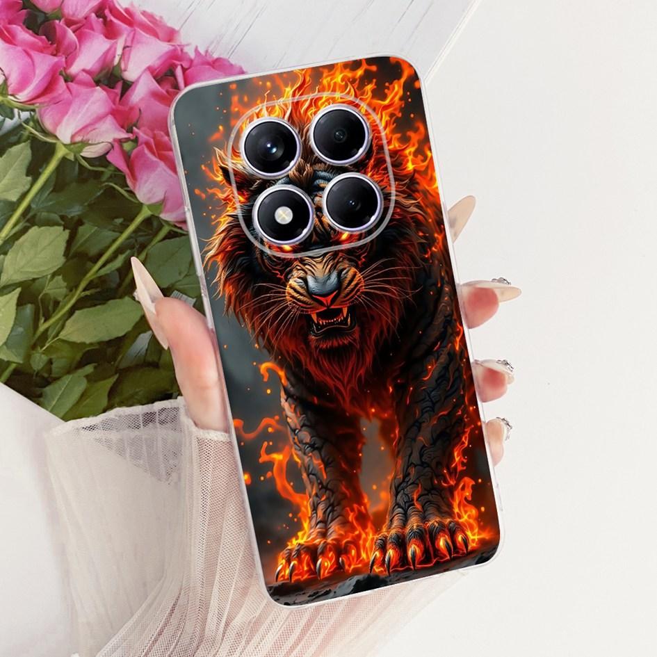 For Xiaomi Redmi Note 14 Pro Plus 5G Case Luxury Cartoon Lion Dragon Cover Soft Slim Silicone Funda For Redmi Note 14 Pro Bumper