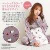 Snoopy Room Wear Pajamas Loungewear Fluffy Long Sleeve Top and Bottom Set Birthday Present Gift QWSN03 [Luanna Jena] Women's (Rose Gray)