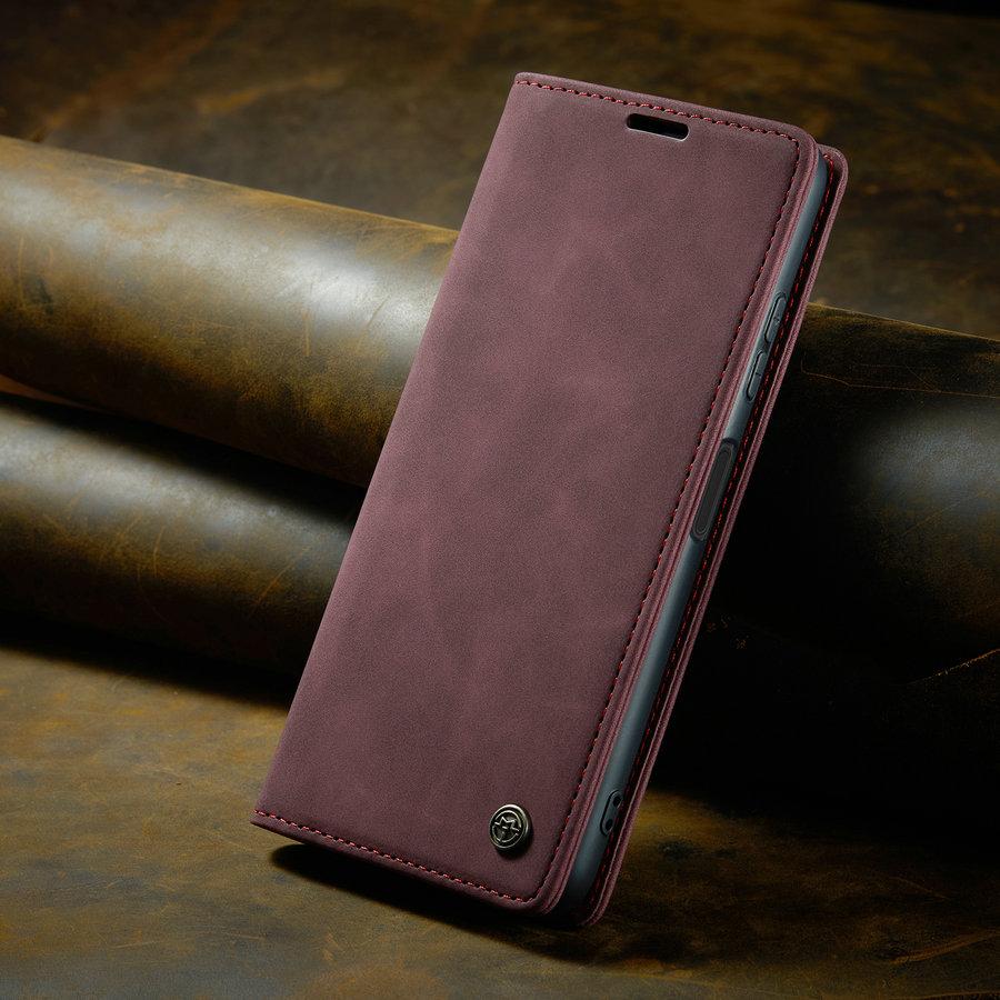 CaseMe Retro Magnetic Flip Wallet Case for Redmi A1/A1 Plus Luxury PU Leather Waterproof & Shockproof Mobile Phone Case