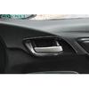 Накладка-рамка декора на внутреннюю ручку двери для Honda Fit/Jazz 2014-20, глянцево-черный